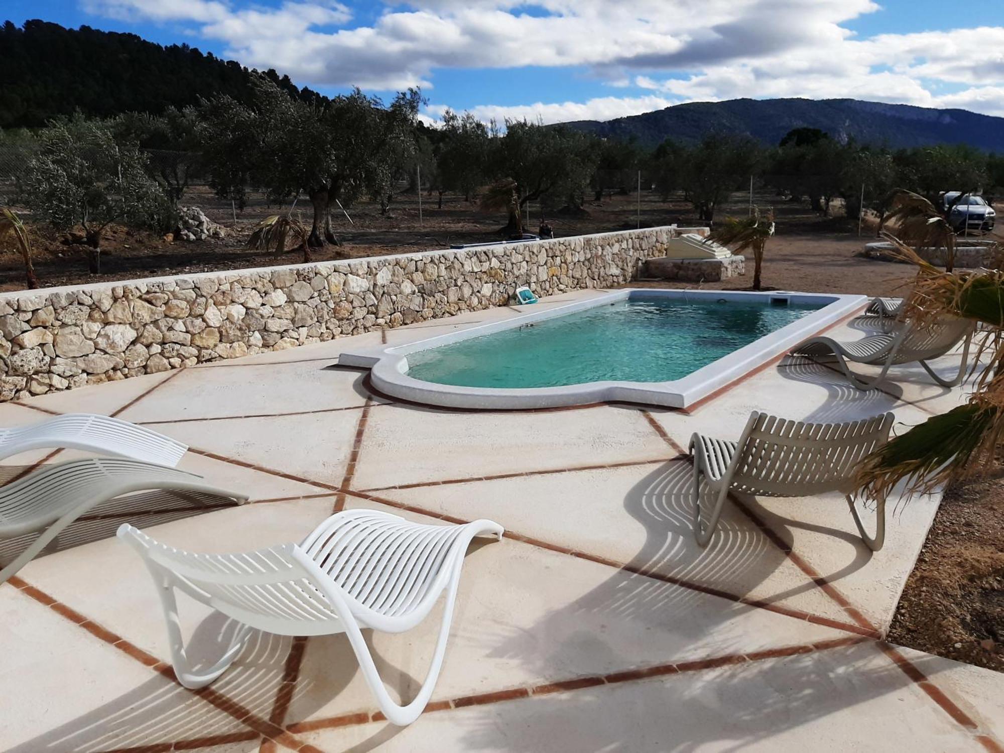 Casita Del Embalse Con Encanto Biar Exterior foto